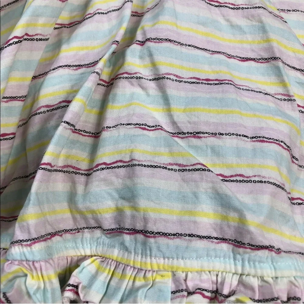 Little Minis Toddler Girls 4T Rainbow Stripe Dress With Bloomers